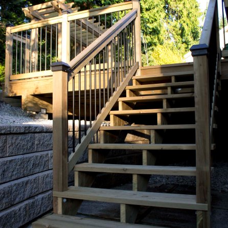 Staircase to Custom Deck